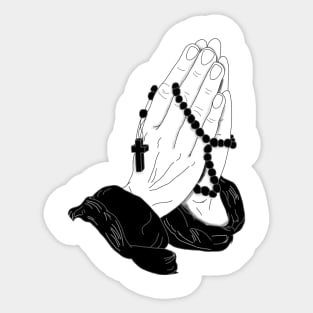 Praying hands- Believe Sticker